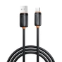 Дата кабель USB 2.0 AM to USB-C 1.0m 3A black XO (XO-CB-300UC-BK) - зменшене зображення 1