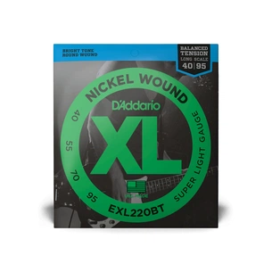 Струни для гітари D'Addario XL Nickel Wound Balanced Tension Super Light (40-95) (EXL220BT) зображення 1