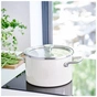 Кастрюля KitchenAid Steel Core 20 см 3,7 л мигдалевий крем (CC003266-001) - уменьшенное изображение 6