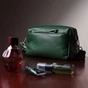 Сумка Vintage Шкіряна жіноча Зелена (22651) - зменшене зображення 11