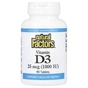 Вітамін Natural Factors Вітамін D3, 1000 МО, Vitamin D3, 90 таблеток (NFS-01050) - зменшене зображення 1