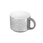 Чашка Ardesto Weaving G, 330мл, порцеляна, біло-чорний (AR3473G) - уменьшенное изображение 4