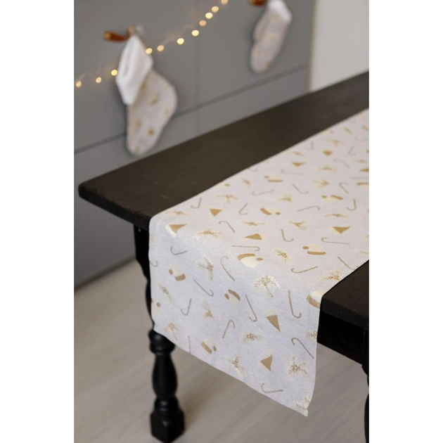 Доріжка на стіл Прованс Шапочки на бежевому 40х140 см (036818) - picture 5