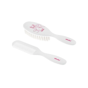 Набір для догляду за дитиною Akuku щітка з гребінцем Лама (A0083) picture 1