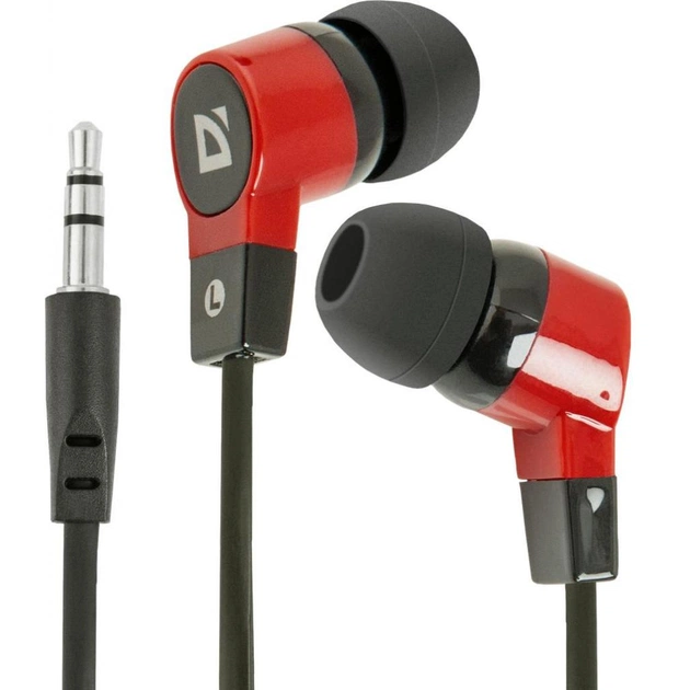 Навушники Defender Basic 619 Black-Red (63619) - зображення 1