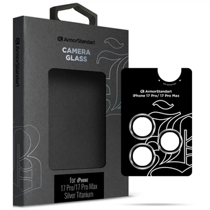 Скло захисне Armorstandart for Camera Supreme BI Apple iPhone 17 Pro / 17 Pro Max Silver (ARM86438) зображення 1