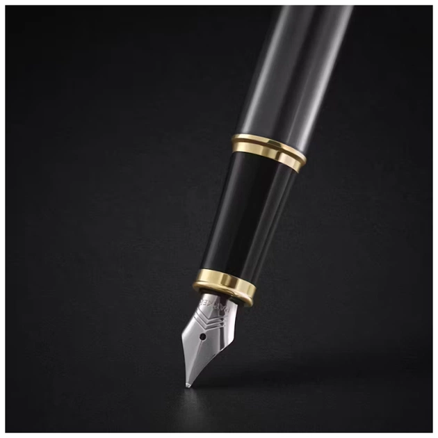 Ручка пір'яна Parker IM 17 Grey Lacquer GT  FP F (21 111) - изображение 8