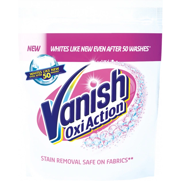 Засіб для видалення плям Vanish Oxi Action Кришталева білизна 300 г (5900627081718) - зображення 1