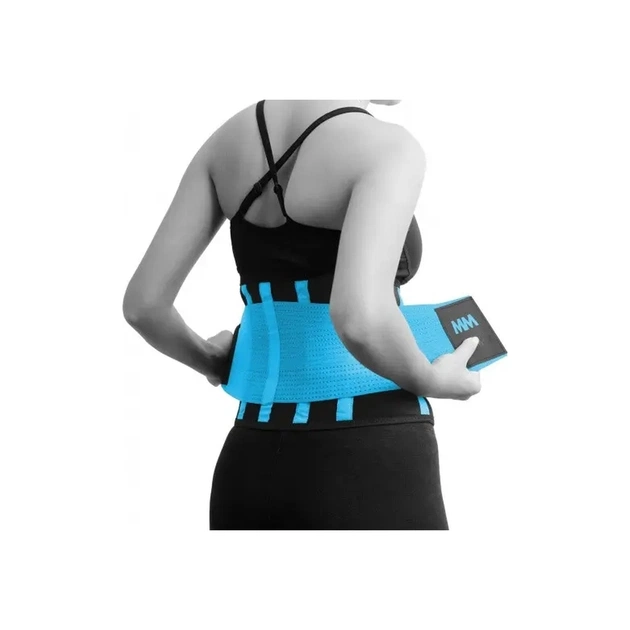 Пояс компресійний MadMax MFA-277 Slimming and Support Belt black/turquoise M (MFA-277-TRQ_M) - picture 7