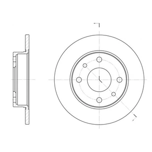 Гальмівний диск REMSA 6110.00 зображення 1