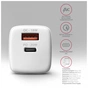 Зарядний пристрій AXAGON 1xUSB QC3.0 + 1xUSB-C PD20W white (ACU-PQ20W) - зменшене зображення 5