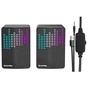 Акустична система ColorWay SoundWave 2.0 RGB USB Black (CW-SPU06BK) - зменшене зображення 2