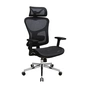 Офісне крісло Richman Ергостар Хром Synchro Сітка Чорне (R00000052543) - зменшене зображення 1