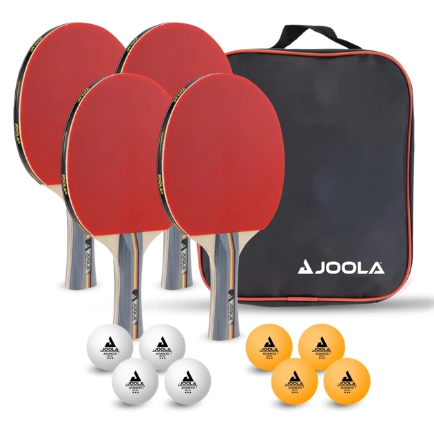 Комплект для настільного тенісу Joola Team School 4 Bats 8 Balls (54825) (930798) - зображення 1