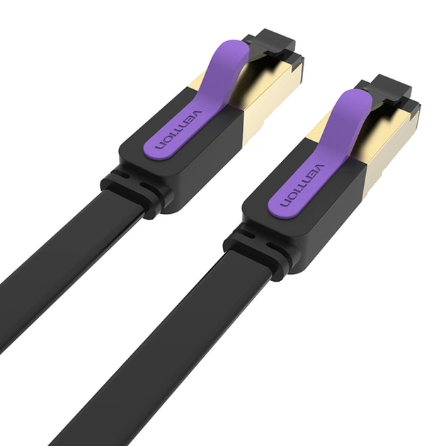 Патч-корд Vention CAT7 SSTP Ethernet, 10 m, Black (ICABL) - зображення 3