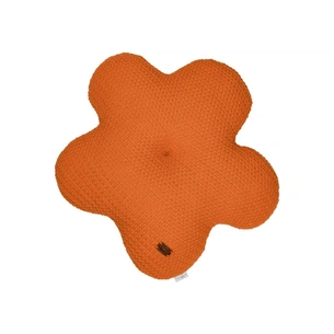 Подушка Прованс в'язана декоративна Квіточка 40 см Помаранчева (033715) зображення 1