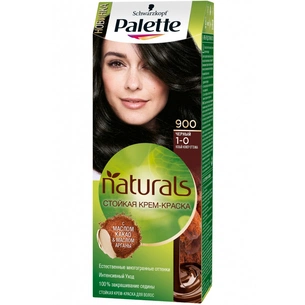 Фарба для волосся Palette Naturals 1-0 Чорний 110 мл (3838824124568) зображення 1
