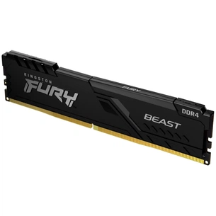 Модуль пам'яті для комп'ютера DDR4 16GB 3200 MHz Fury Beast Black Kingston Fury (ex.HyperX) (KF432C16BB1/16) изображение 1
