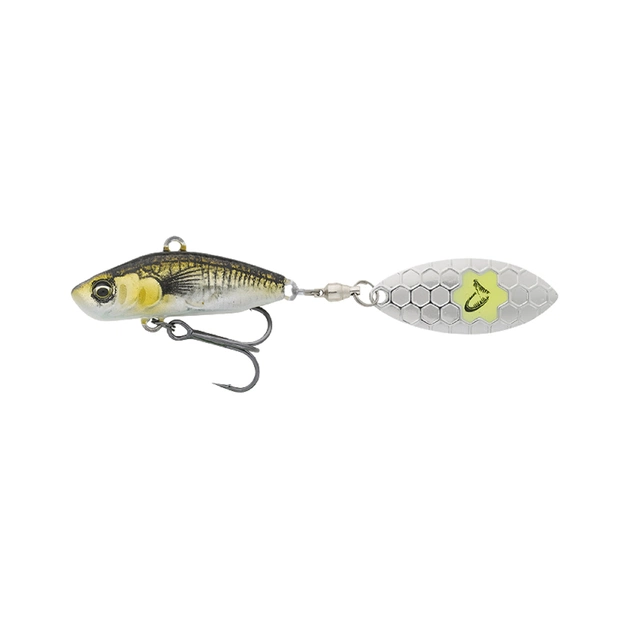 Блешня Savage Gear 3D Sticklebait Tailspin 65mm 9.0g Green Silver Ayu (1854.43.90) - изображение 1