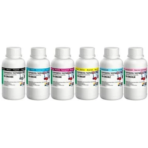 Чорнило ColorWay Epson SP R270/290 RX500 TX650 200мл*6 BK/С/M/LС/LM/Y (CW-EW650SET02) зображення 1