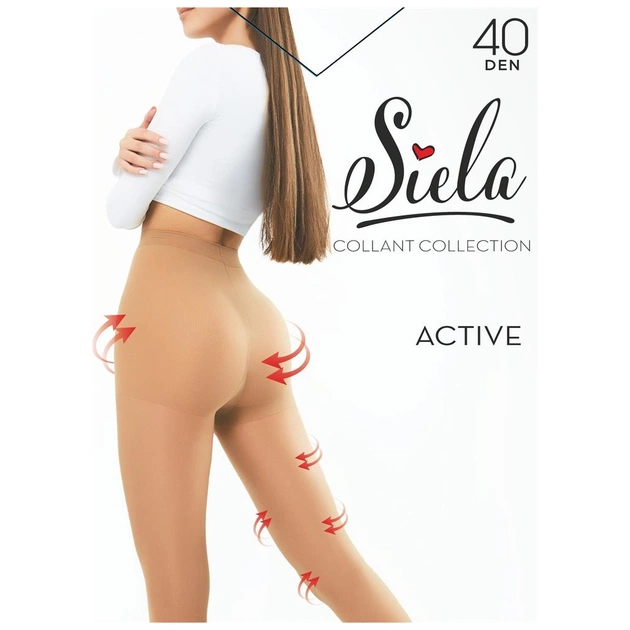 Колготы Siela Active 40 Den Graphite - 2 (4823116903418) - изображение 1