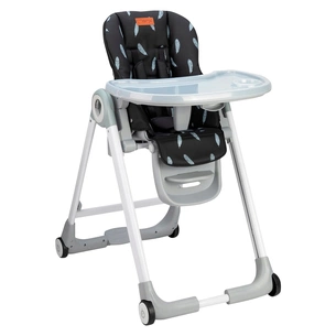 Стілець для годування MoMi Luxuria Black (KRKA00017) зображення 1