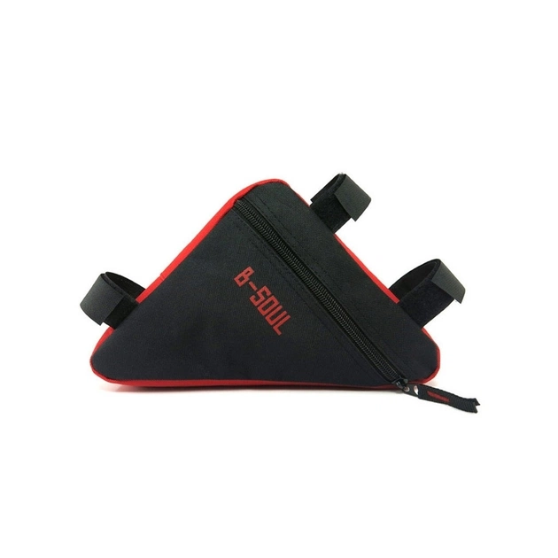 Велосумка нарамна Bravvos BC-BG064 20x18x4 cm Black/Red (BIB-045) - picture 1