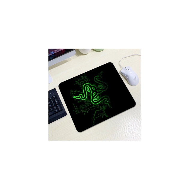 Килимок для мишки Voltronic Razer 13 Black/Green (YT-RZ13) - зображення 1