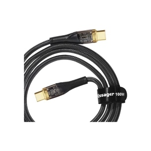 Дата кабель USB-C to USB-C 1.0m 100W black Essager (EXCTT1-XJ01-P) зображення 1