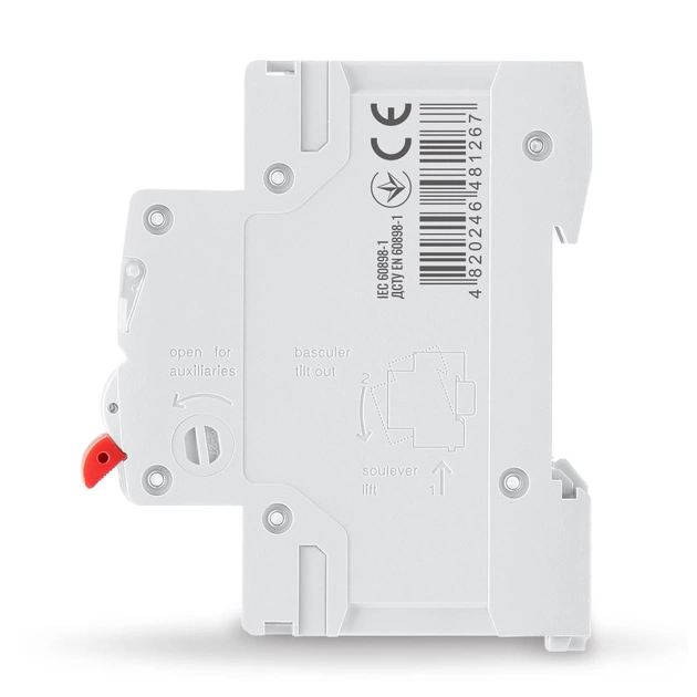 Автоматичний вимикач Videx RS4 RESIST 2п 63А С 4,5кА (VF-RS4-AV2C63) - зображення 3