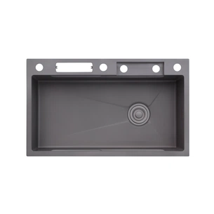 Мийка кухонна Kroner Schwarze-SET7545NGPVD (CV033806) зображення 1