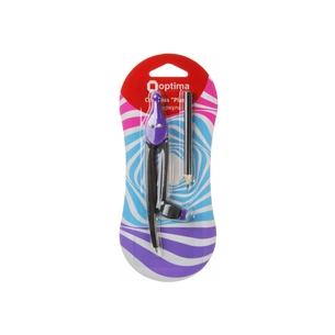 Циркуль Optima для олівця пластиковий Plazzy фіолетовий (O81480) зображення 1