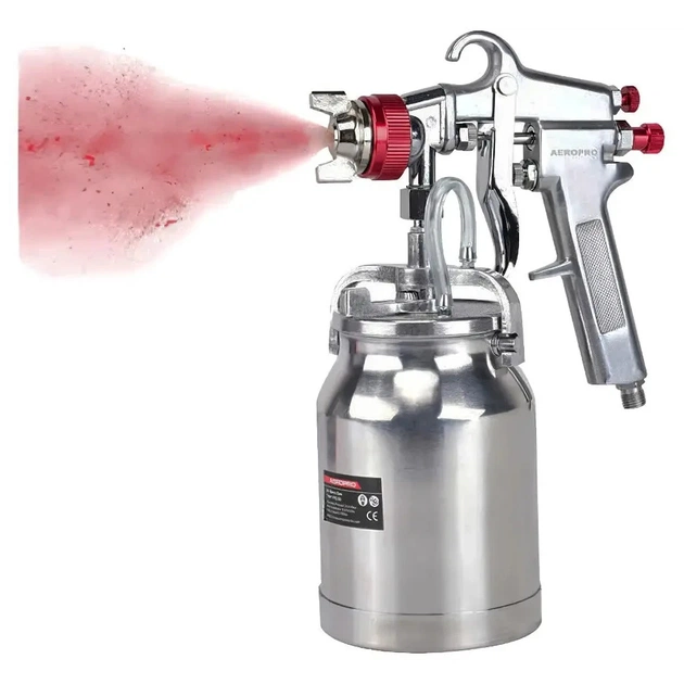 Фарбопульт AEROPRO професійний для фарбонагнітальних баків HP1000 мл, 1.8мм (PQ-2U-1.8) - picture 2
