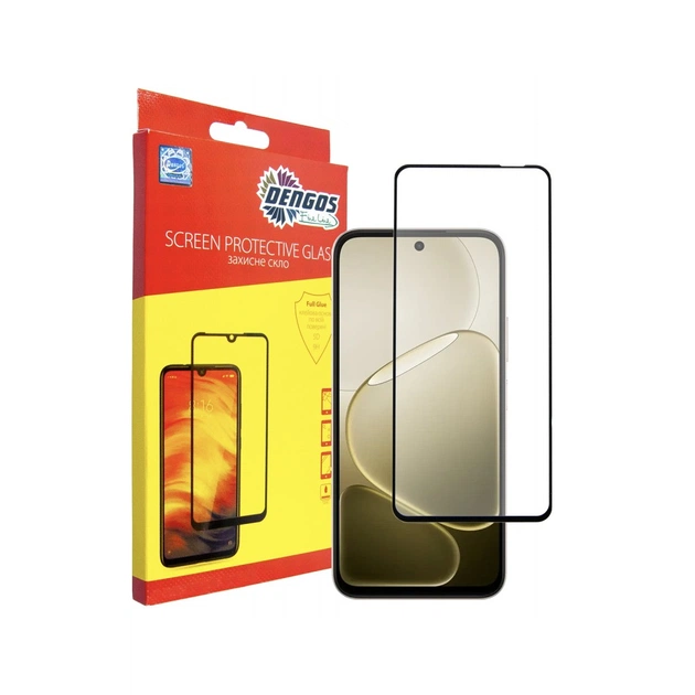 Скло захисне Dengos Full Glue OPPO A6 4G/5G Black (TGFG-450) - зображення 1