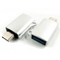 Перехідник OTG USB 2.0 AF to USB-C grey Dengos (ADP-019) - зменшене зображення 2