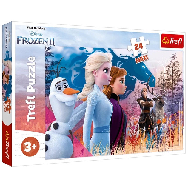 Пазл Trefl Maxi Frozen Чарівна подорож 24 елемента (5900511142983) - зображення 1