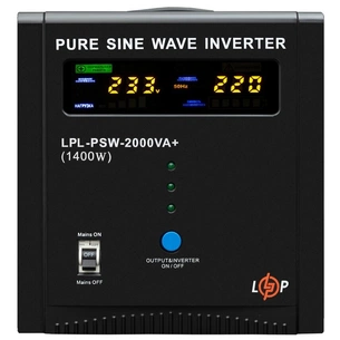Пристрій безперебійного живлення LogicPower LPL-PSW-2000VA+ ( 1400W ) 24V (37721) зображення 1