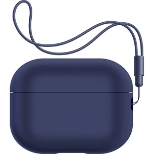 Чохол для навушників Armorstandart Silicone Case with straps для Apple Airpods Pro 2 Dark Blue (ARM68609) зображення 1