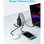 Мережевий зарядний пристрій Anker PowerPort 336 Black, 67 W, 2xUSB Type-C, USB (A2674G11) - уменьшенное изображение 2