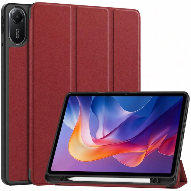 Чехол для планшета BeCover Flexible TPU Mate Xiaomi Redmi Pad 2 11.0" Red Wine (715601) - изображение 1