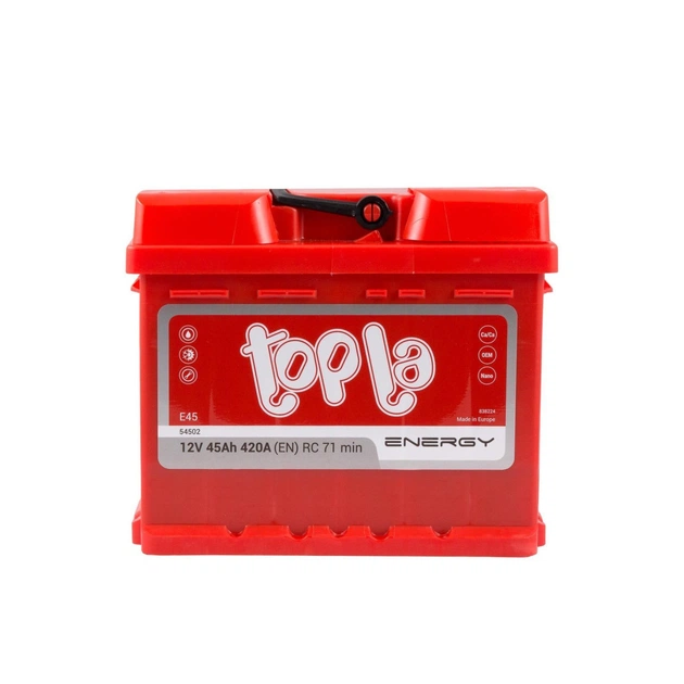 Акумулятор автомобільний Topla 45 Ah/12V Top/Energy Euro (118 245S) - зображення 1
