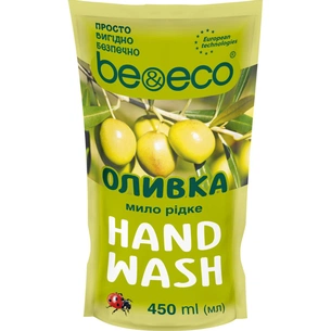 Рідке мило Be&Eco З антибактеріальним ефектом Оливка дой-пак 450 мл (4820168435010) зображення 1