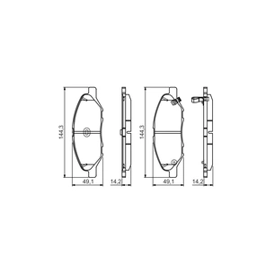 Гальмівні колодки Bosch 0 986 495 133 зображення 1
