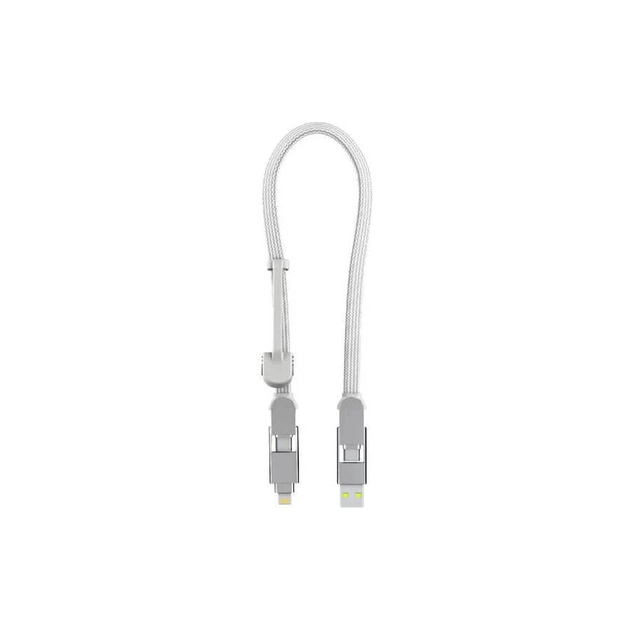 Дата кабель 6in1 inCharge XL 0.3m white Rolling Square (XLS02R) - изображение 1