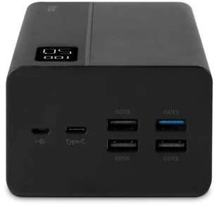 Універсальна мобільна батарея Ttec 50000mAh ReCharger Mega LCD Black (2BB197S) зображення 1