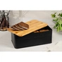 Хлібниця Ardesto Midori 33х18х12см, метал, бамбук, чорний (AR0912BB) - зменшене зображення 11