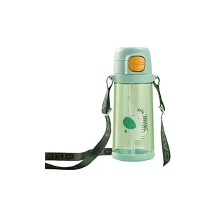 Пляшка для води Casno 690 мл KXN-1219 Зелена Зебра з соломинкою (KXN-1219_Green) зображення 1