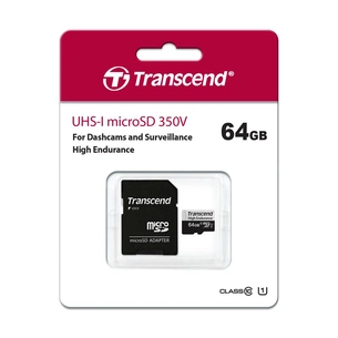 Карта пам'яті Transcend 64GB microSDXC class 10 UHS-I U1 High Endurance (TS64GUSD350V) зображення 1