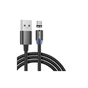 Дата кабель USB 2.0 AM to USB-C magnetic black Denmen (DN-D09T-BK) - зменшене зображення 1