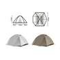 Палатка Naturehike Greek Style CNK2300ZP024 світло-кавовий (6977465866370) - уменьшенное изображение 2